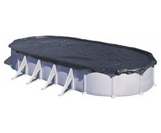 Gre CIPROV611P - Couverture d’hivernage premium pour piscines ovales 610 x375cm et piscines en forme de huit 500 x 340 cm, 180 g/m2