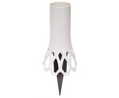 Plastia Grave Roseta – Vase avec support, 1 L Vase avec piquet. 1.3L ivoire