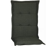 beo HL Coussin de Chaise de Jardin à Dossier Haut de Gamme série Nice P205 Vert foncé 120 cm x 52 cm x épaisseur env. 8 cm.