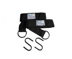 Vivere EFHTS Sangle Ecologique de Suspension aux Arbres Hamac Argenté