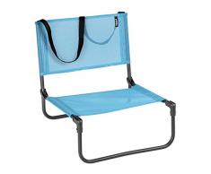 Lafuma Chaise basse de camping, Pliable, CB, Texplast, Couleur: Azur, LFM2833-8546