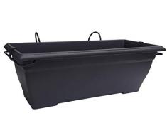 Poetic Jardin Aquarelle Jardinière, Noir Violine