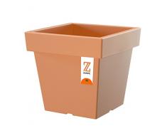 Zanvic Jardinière lofly Low 240, 24 x 24 x 22 cm, en Terre Cuite, 24 x 24 x 22 cm, za172