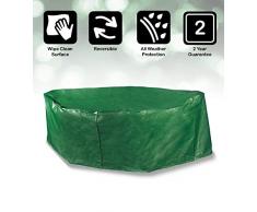Bosmere Products Ltd P335 Protection décran Plus Siège 8 Housse réversible pour Salon de Jardin rectangulaire – Vert/Noir