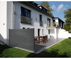 Ideanature SUSNLID5 Ecran Brise Vue Enroulable, Gris