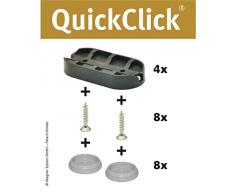Wagner QuickClick® Chaise Patins//Set de 4 à Visser pour Cantilever//Hyper – 52 x 25 mm – 15831700