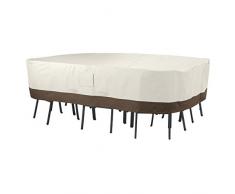 AmazonBasics Housse de protection pour salon de jardin rectangulaire/ovale Taille XL