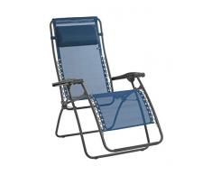 Lafuma Fauteuil Relax, Pliable et réglable, Système lacets, RSXA, Batyline, Couleur: Océan, LFM2034-8547