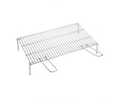 Sauvic 02730 Grille de Barbecue Inoxydable avec Pieds 55 x 40 x 14 cm
