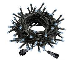 WeRChristmas WRC-8672 Guirlande Lumineuse 100 LED Basse Tension Blanc Brillant