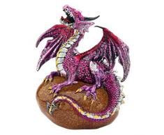 Design Toscano QS92709 Statuette Œuf Dragon Doré en Eclosion, Multicolore, 7.5 x 11.5 x 14 cm