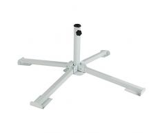 AKTIVE – Pied de 4 Pieds Pliable pour Parasol 84 x 84 x 27.5 cm (53762)