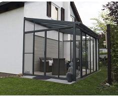 Palram Sanremo™ D’Hiver Pergola Fermée - Véranda en Kit – Structure Solarium à Monter Soi-Même – pour Un Usage Toute L’année