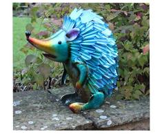 Greenkey Garden and Home Figurine décorative en métal Bleu