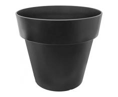 ECO GARDEN Baryton Pot de Fleurs en Caoutchouc recyclé Ardoise