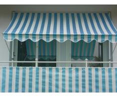 Angerer Auvent en Tissu PE Motif à Rayures Bleu 250 cm Mehrfarbig