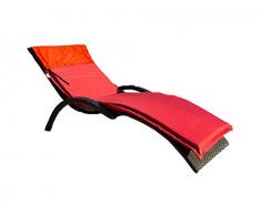 JURA TEXTILES JT94 Matelas de Chaise Longue Rouge