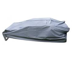 Gartenfreude Coque PE pour Chaise Longue de Jardin 190 x 65 x 80/40 cm Gris