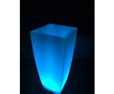 ARCA Linea Luce Vase carré Lumineux Opale