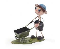 Transcontinental Group Pot de Fleurs Garçon à la brouette