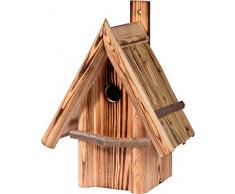 dobar 13070e Nichoir à Oiseaux en pin avec Toit en Forme de Cloche Marron 26 x 19 x 33 cm