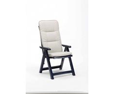 Best Santiago 96206324 Fauteuil Pliable avec Coussin PL, d.1363, Bleu