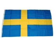 Flaggenking King Drapeau de la Suède Drapeau Multicolore 150 x 90 x 1 cm 16998 Boîte