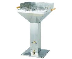 Tepro 454 Barbecue au Charbon de Bois Columbia – Barbecue Entonnoir en INOX