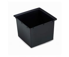 Mondum Seau à glace carré méditerranéen, noir