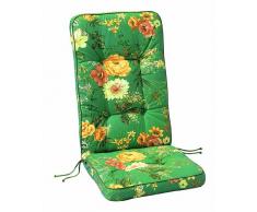 BEST Coussin pour Chaise épais 120 x 50 x 8 cm Green