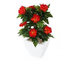 Closer To Nature FT029RB - Chrysanthème artificiel rouge de 66 cm