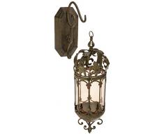 Design Toscano MH71201 Lanterne Suspendue, Métal, Vert, 35,5 x 15 x 53,5 cm