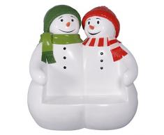 Design Toscano NE160250 Poudre Pals de Vacances Bonhomme de Neige Banc, Multicolore, 106.5 x 16.5 x 170 cm