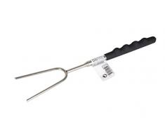 No Label Téléscopique Fourchette Barbecue, Silver