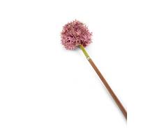 Floral Elegance Artificiel 89 cm Tige Unique Violet Alliums X 12 – Artificiel de Luxe Plage de Fleur en Soie