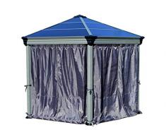 Palram Kit de Rideaux pour tonnelle de Jardin Roma