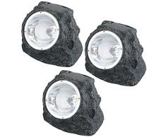 Lampe solaire plastique gris, blanc, IP44, Ni MH AA 600mAh 1,2V, LxLxH:165x123x105, incl. 2xDEL0,06W 3V, blanc, 2xDEL 0,06W 3V, jaune