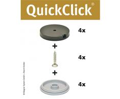 Wagner QuickClick® Chaise Patins//Set de 4 à Visser//Hyper – Diamètre 40 mm – 15809700