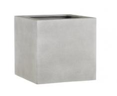 Esteras Bac à Fleurs carré pour Le Jardin, en Fibre de Verre 37 cm Beton Warm