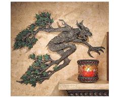 Design Toscano CL4968 Sculpture Murale de l’Arbre de la Mort de Sleepy Hollow, Multicolore, 4 x 28 x 35,5 cm