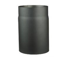 Tuyau de poêle en acier de 2 mm de diamètre (tube tubulaire) de 130 mm de diamètre pour poêle et feu de cheminée Senotherm, gris foncé, 250 mm de long.