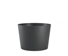 GROSFILLEX Tokyo Bac à Plantes Diamètre 50, Anthracite, 47,5 x 47,5 x 33,3 cm