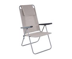 Dajar 464790 Merano D029-05TB Patio Fauteuil de Jardin Ecru/Gris 59 x 70 x 104 cm