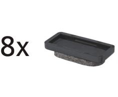 Wagner 15955100 QuickClick® Lot de 8 Patins de Rechange pour Chaise 32 x 15 mm