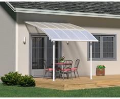 Palram Pergola Joya - Structure Aluminium et Toit Rigide – pour Couvrir Une Terrasse Toute L’année, Design Incurvé – Garantie 10 Ans