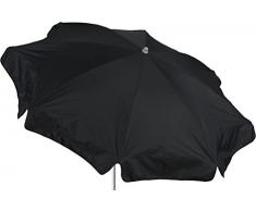 beo Parasol Rond diamètre 180 cm étanche, Anthracite/Noir