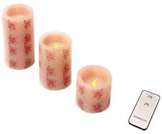 GHZ Matra AG 111286 TopTV Bougie LED avec Télécommande Modèle Romantique Cire