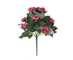 Closer to Nature Plante Artificielle Rose mûrier 26 cm, Polyester et Plastique, Rose, 20x20x26 cm