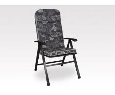 Angerer Coussin, Exclusif pour Chaise Coussin de Fauteuil Design Papillon, Gris, 120 x 50 x 7 cm, 1024/205