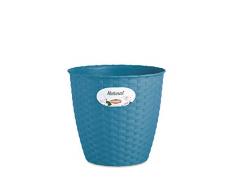 Stefanplast 2076003 Natural Pot de Fleurs Turquoise 24 x 22,2 cm